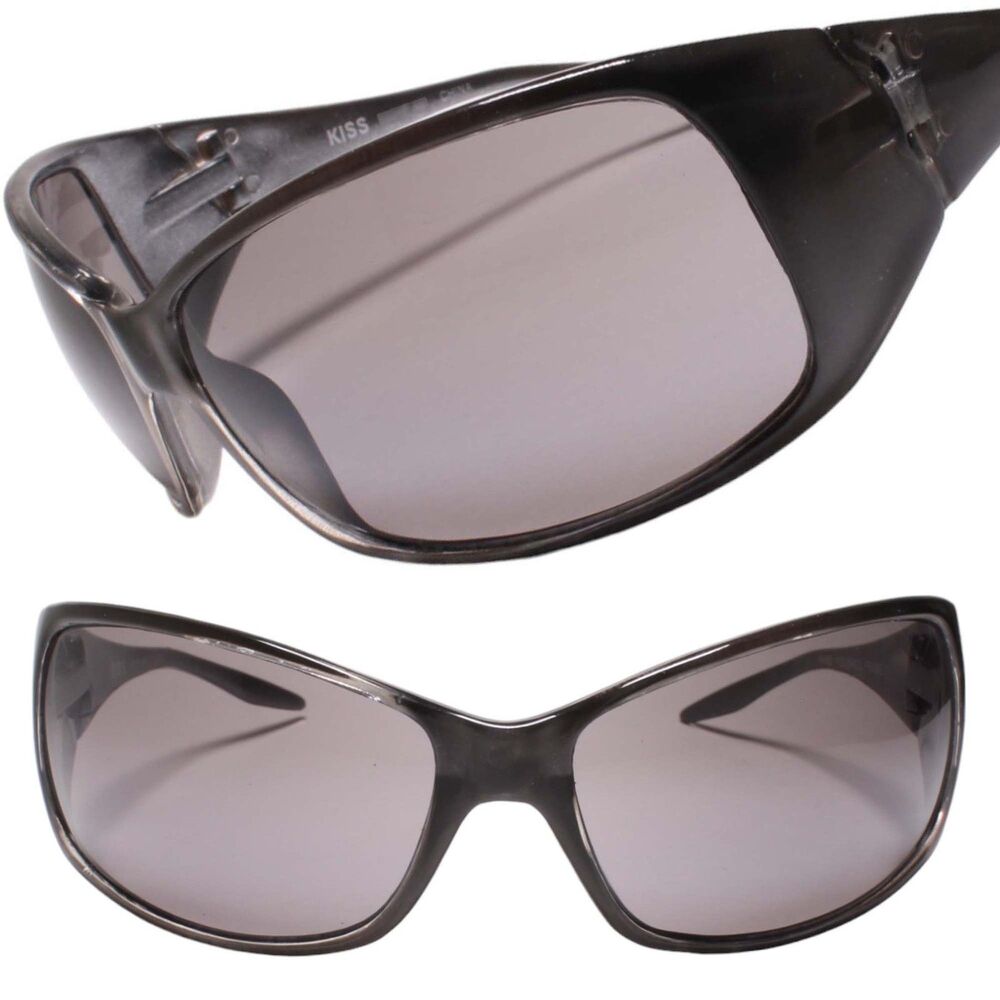 Fashionable Women's Oversized Exaggerated Gray Rectangular Sunglasses